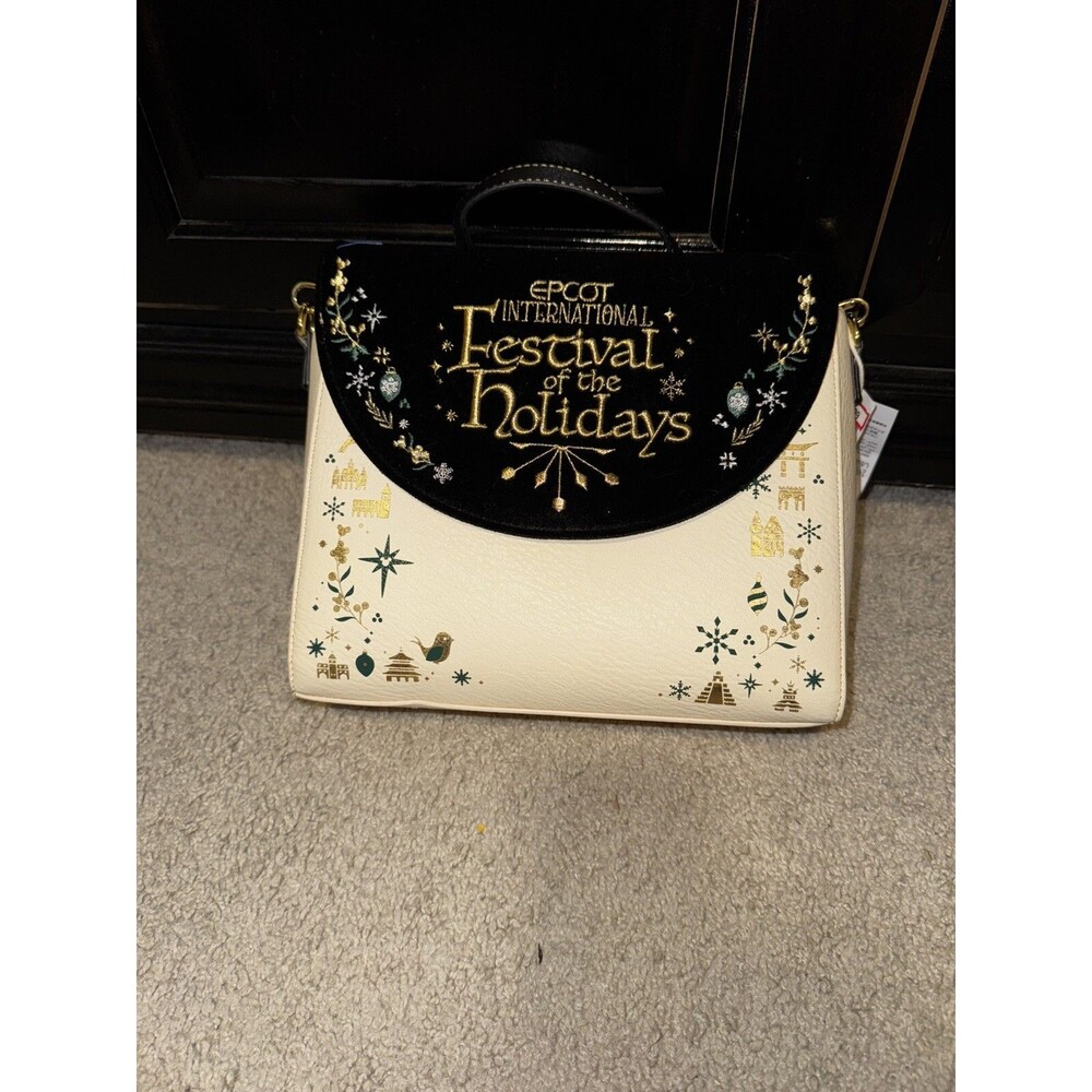 2023 Disney Parks EPCOT Festival of the Holidays Loungefly Purse NWT